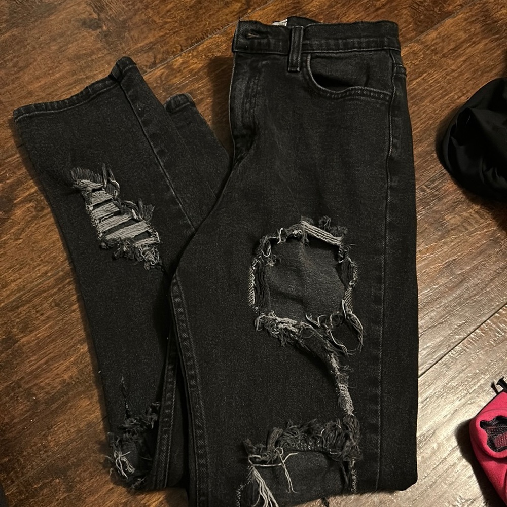 Vibrant, Black Mom Jeans